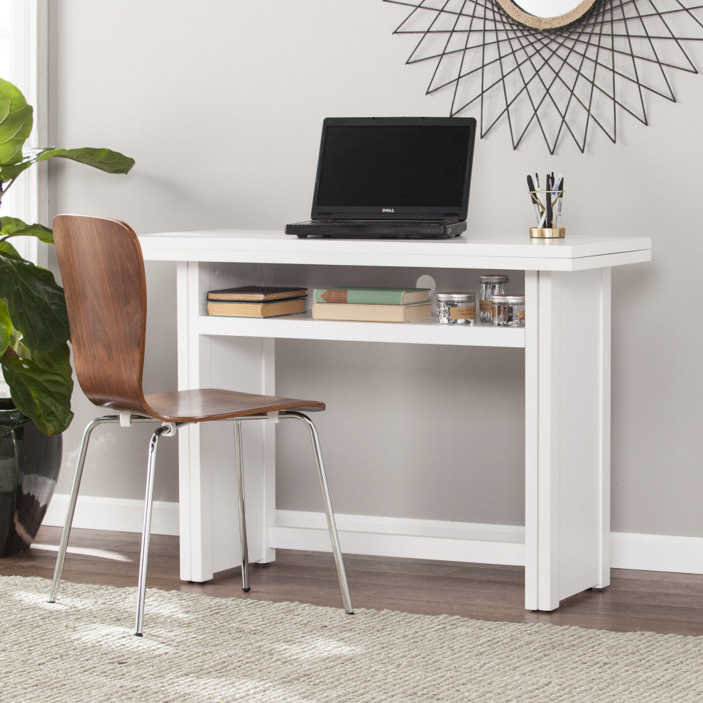 Kempsey Convertible Console to Dining Table, White