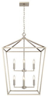 8 Light 24" Modern Gold Pendant