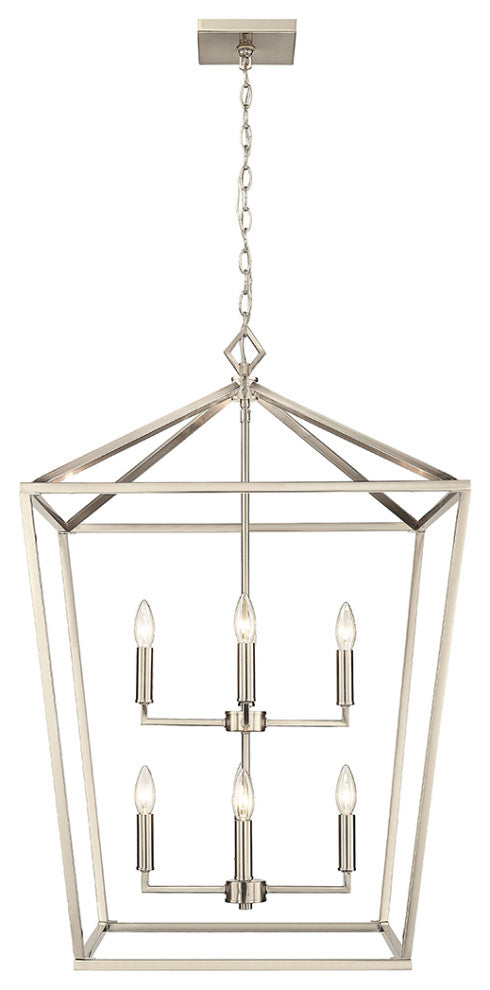 8 Light 24" Modern Gold Pendant