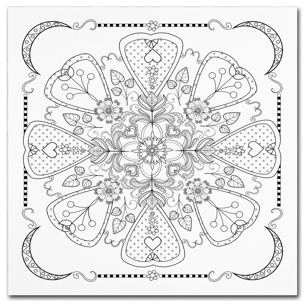 Fiona Stokes-Gilbert 'Mandala 1L' Canvas Art, 24 x 24