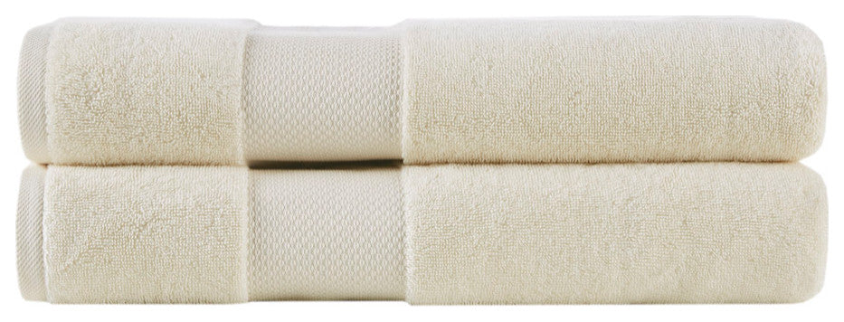 Madison Park Signature Turkish 100% Cotton Bath Sheet 2-Pc Set 35x70", Natural