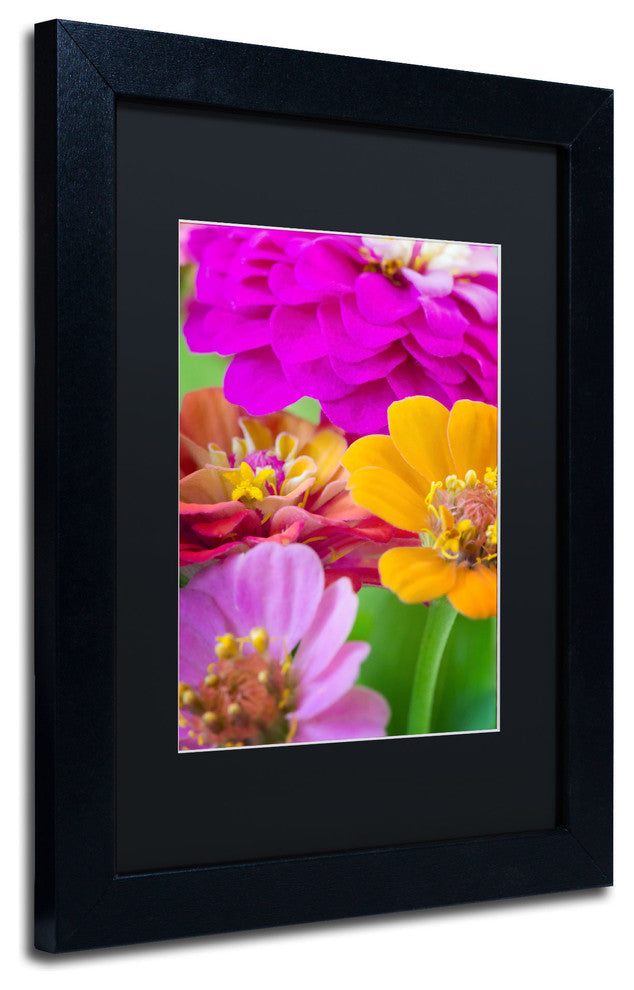 'Bouquet of Inias' Matted Framed Canvas Art by Philippe Sainte-Laudy