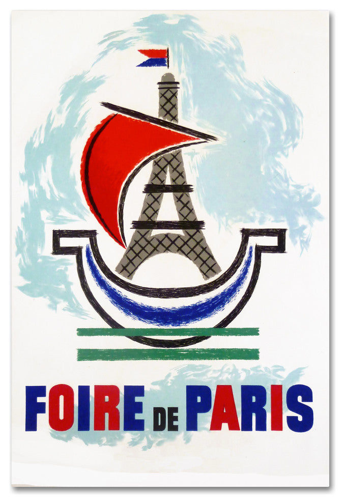 Vintage Apple Collection 'Foire De Paris' Canvas Art, 22" x 32"
