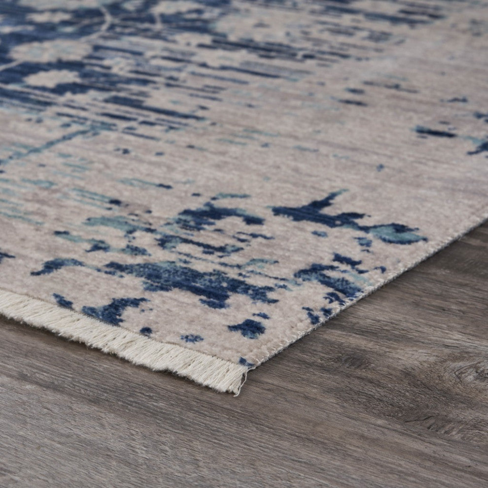 8" x 10" Gray Geometric Bohemian Area Rug