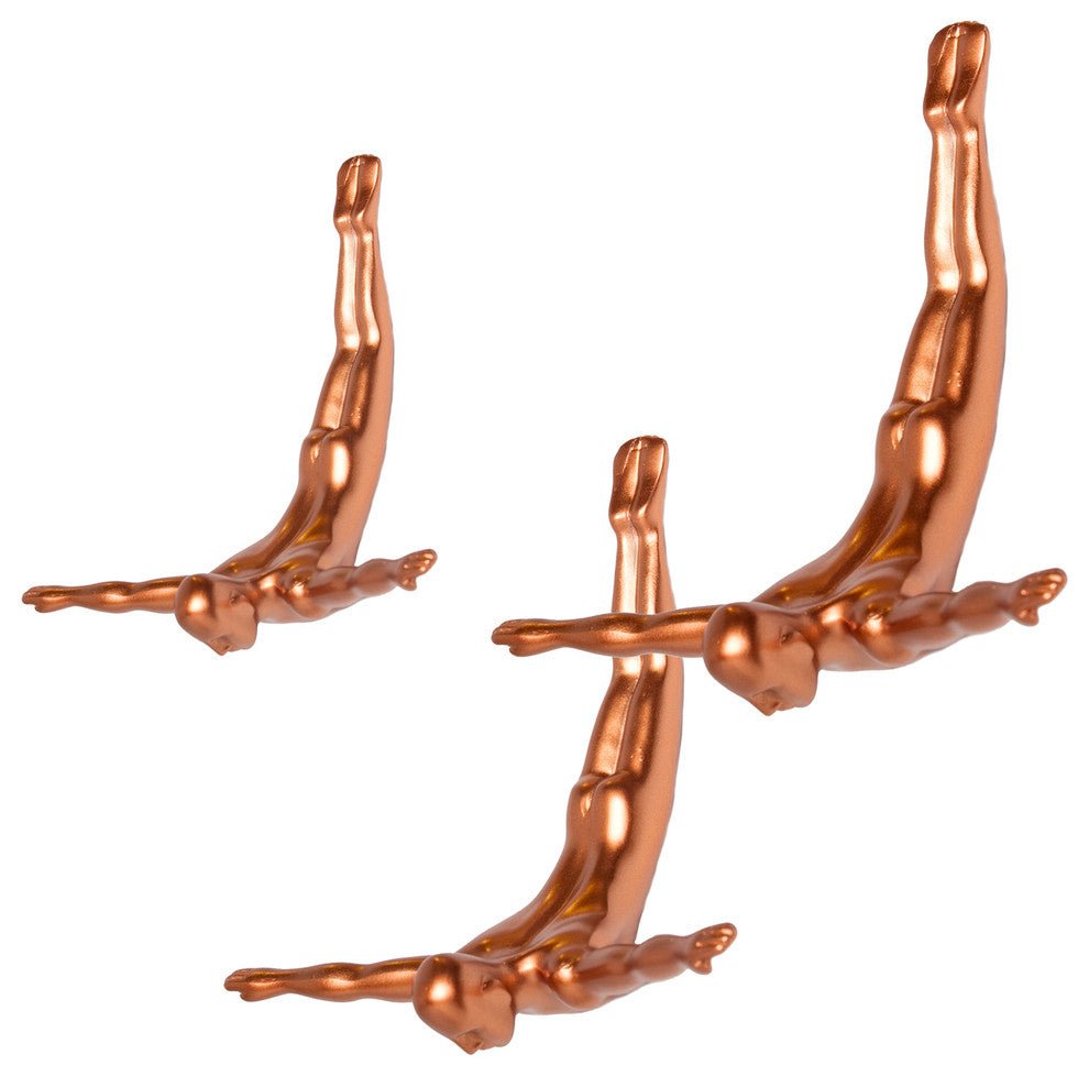 Wall Diver, Bronze 3-Pack