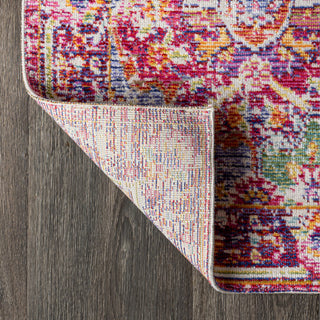 Flori Bohemian Medallion Area Rug, 2x8
