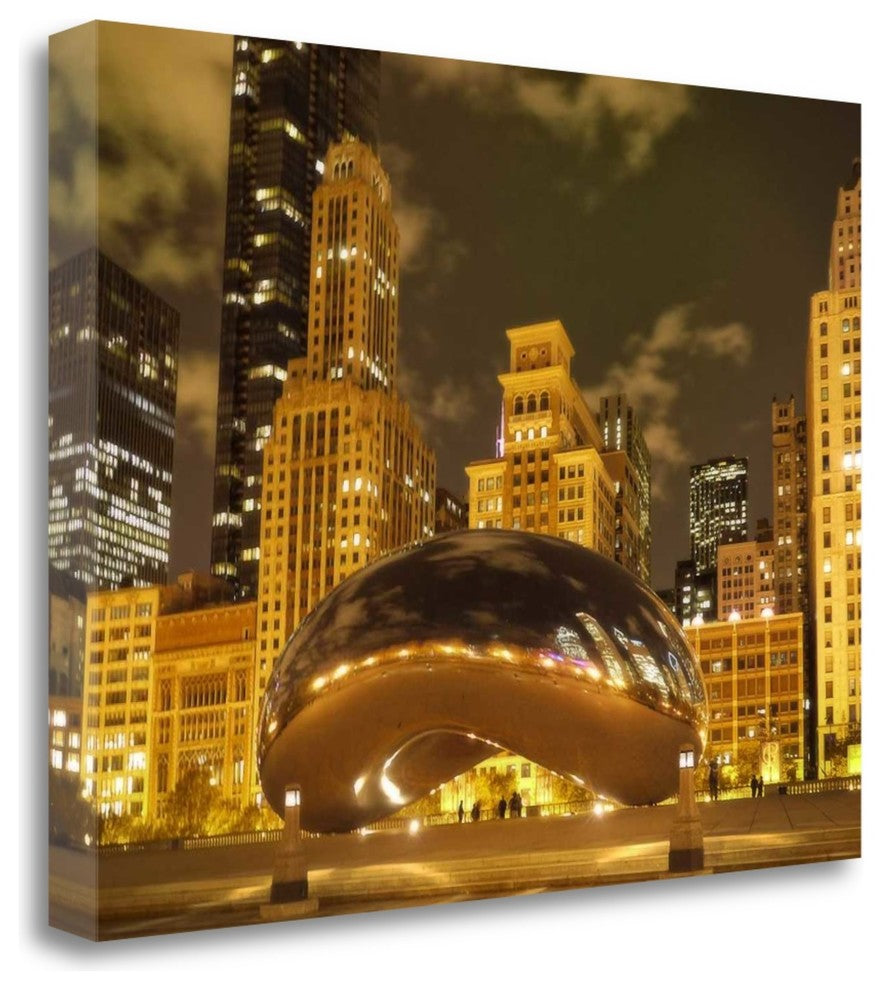 "Bean At Night" By Jessica Levant, Giclee Print on Gallery Wrap Canvas