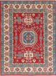 Kazak Carpet Handmade Oriental Traditional Pakistani Area Rug, Red, 7'9"x5'9