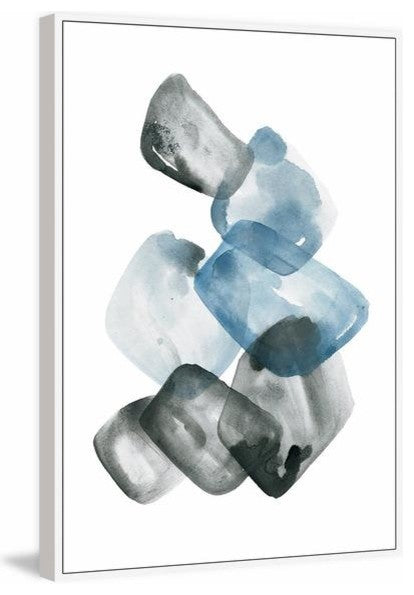 "Hand in Hand" Floater Framed Painting Print on Canvas, 20"x30"