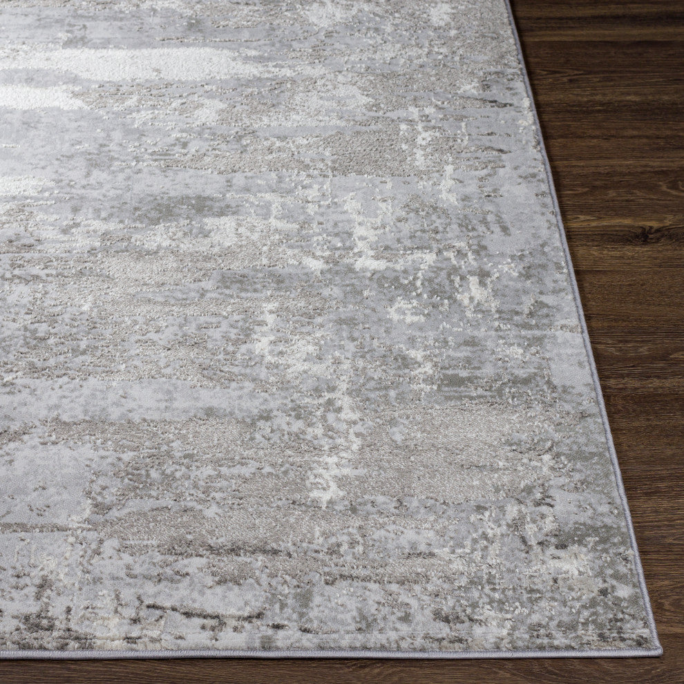 Surya Enfield ENF-2312 Machine Woven Area Rug, Charcoal, 8'10" x 12'