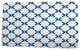 Upscale Getaway Criss Cross Geometric Print Bath Mat, Light Blue, 21"x34"