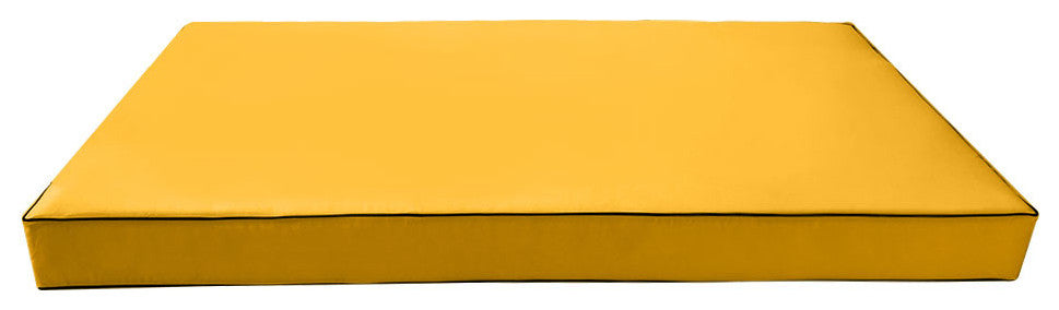 S6 Twin-XL Contrast Trim Mattress Bolster Pillow Outdoor Slip Cover ONLY AD108