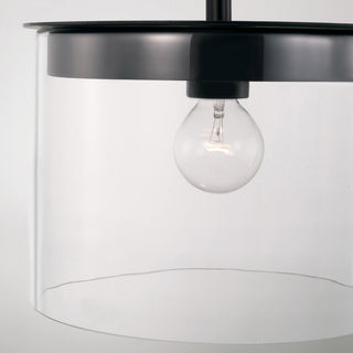 Capital Lighting 246812 Mason 13"W Semi-Flush Ceiling Fixture / - Matte Black