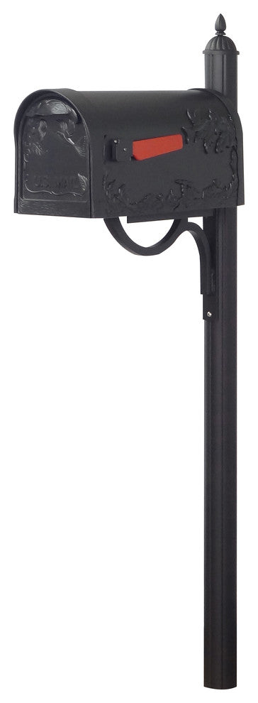 Hummingbird Curbside Mailbox and Richland Mailbox Post