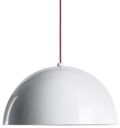 Large Dome Pendant, White