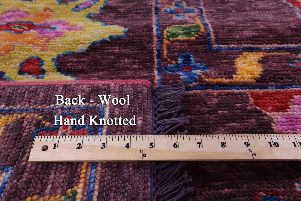 10' 0" X 13' 9" Hand Knotted Turkish Oushak Wool Rug - Q16100