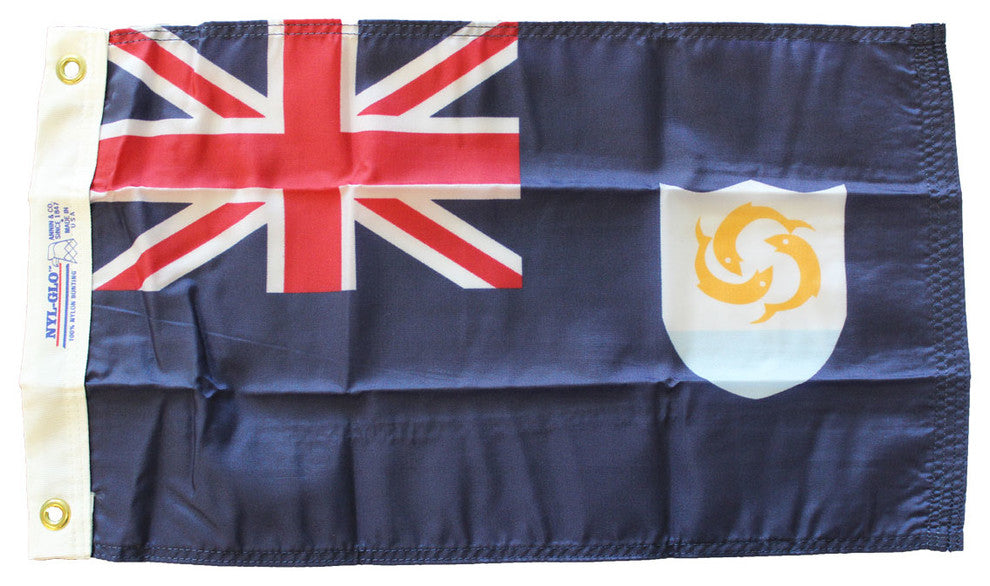 Anguilla, 12"x18" Nylon Flag