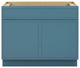 Vanity Art Birch Plywood Single Base Storage Cabinet, Sea Green, 39"