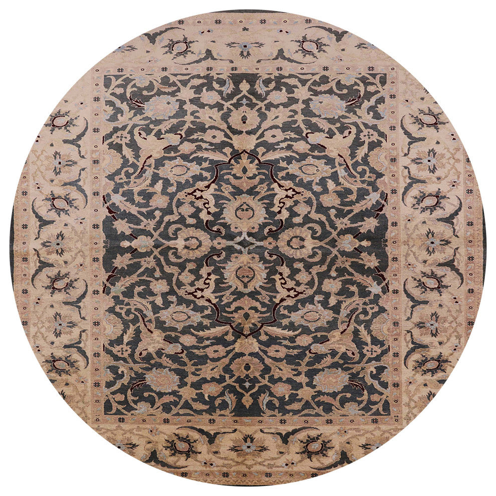 Ahgly Company Indoor Round Mid-Century Modern Area Rugs, 8' Round