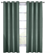 100% Blackout Diamond Woven Drapes, 2PC, Turquoise, 108"x120"