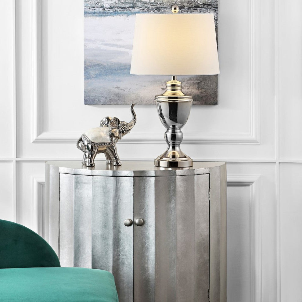 Safavieh Ressa Table Lamp Polished Nickel