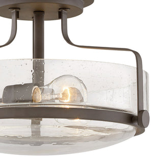 Hinkley Harper 14.5" Semi-Flush Ceiling Light, Oil Rubbed Bronze