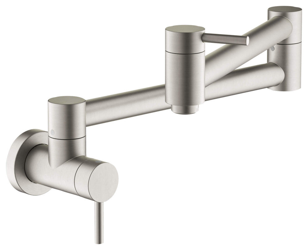 Circular Pot Filler, Brushed Nickel