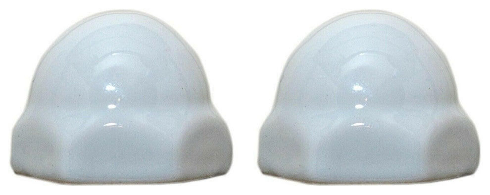 Kohler Color Replacement Ceramic Toilet Bolt Caps - Set of 2 - White