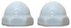 Kohler Color Replacement Ceramic Toilet Bolt Caps - Set of 2 - White