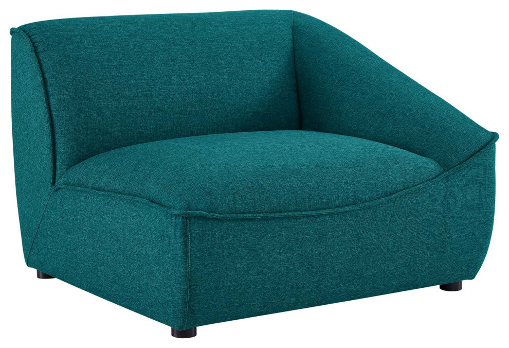 Comprive Comprise Right-Arm Sectional Sofa Chair-Teal