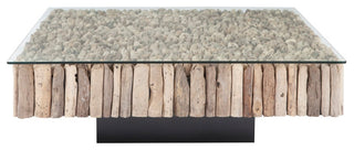 Manhattan Coffee Table, Square, with Glass