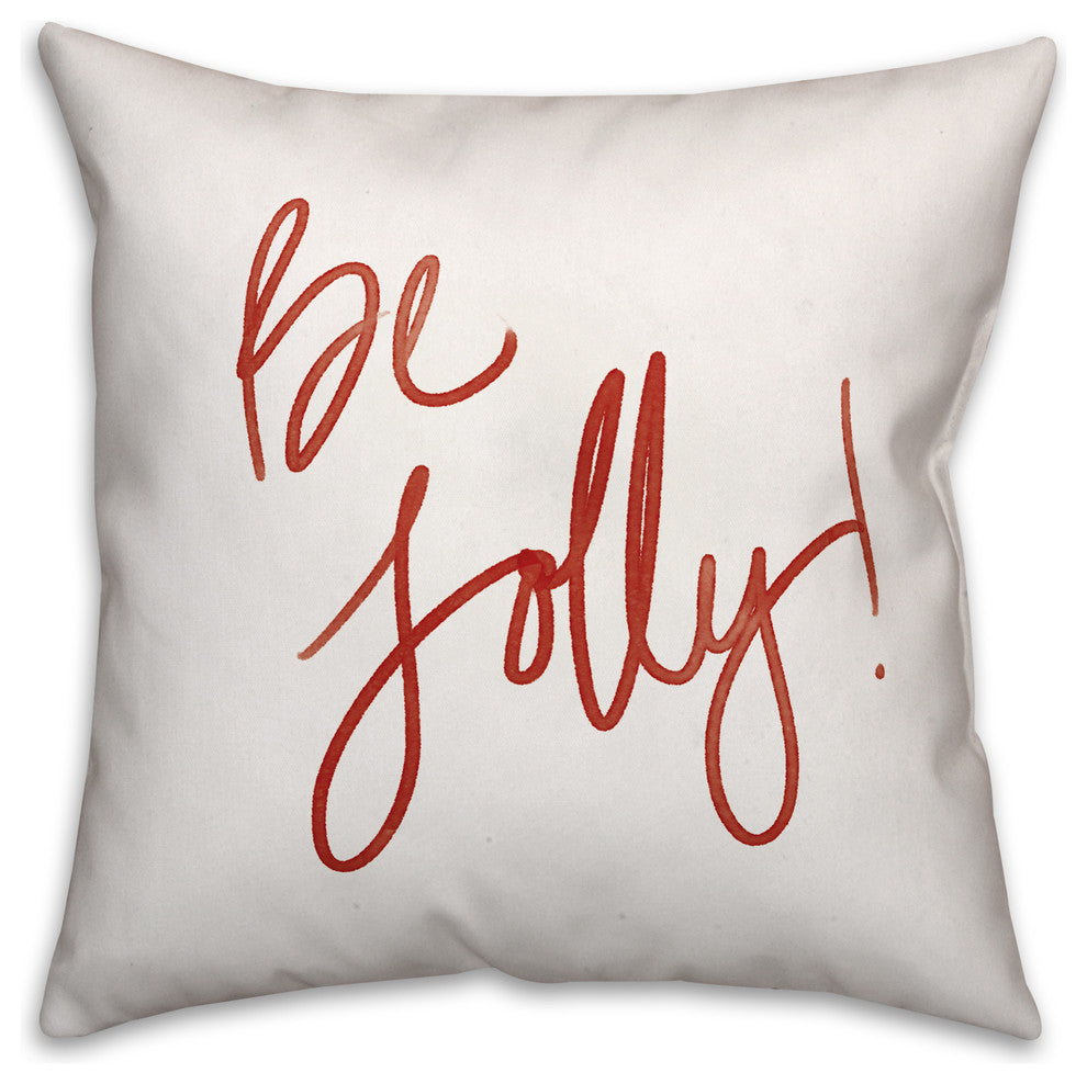 Be Jolly 16x16 Spun Poly Pillow