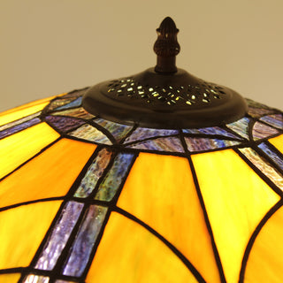 Adalaide Tiffany-Style Victorian Stained Glass Table Lamp 25" Width