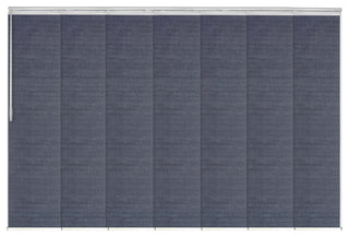 Azure 7-Panel Track Extendable Vertical Blinds 110-153"W