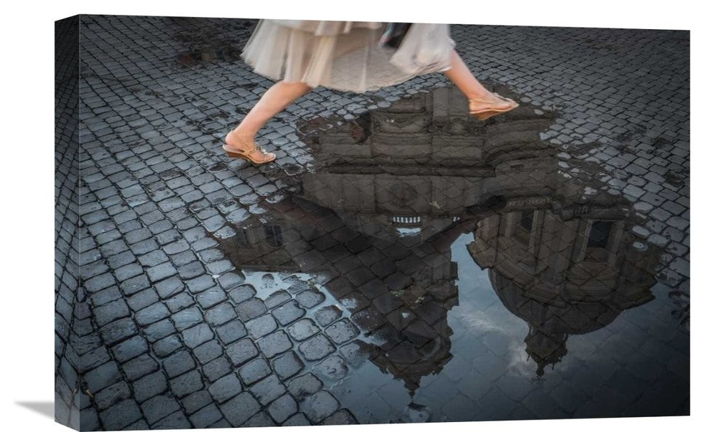 "Jump" Stretched Canvas Giclee by Antonio Convista, 22x15"