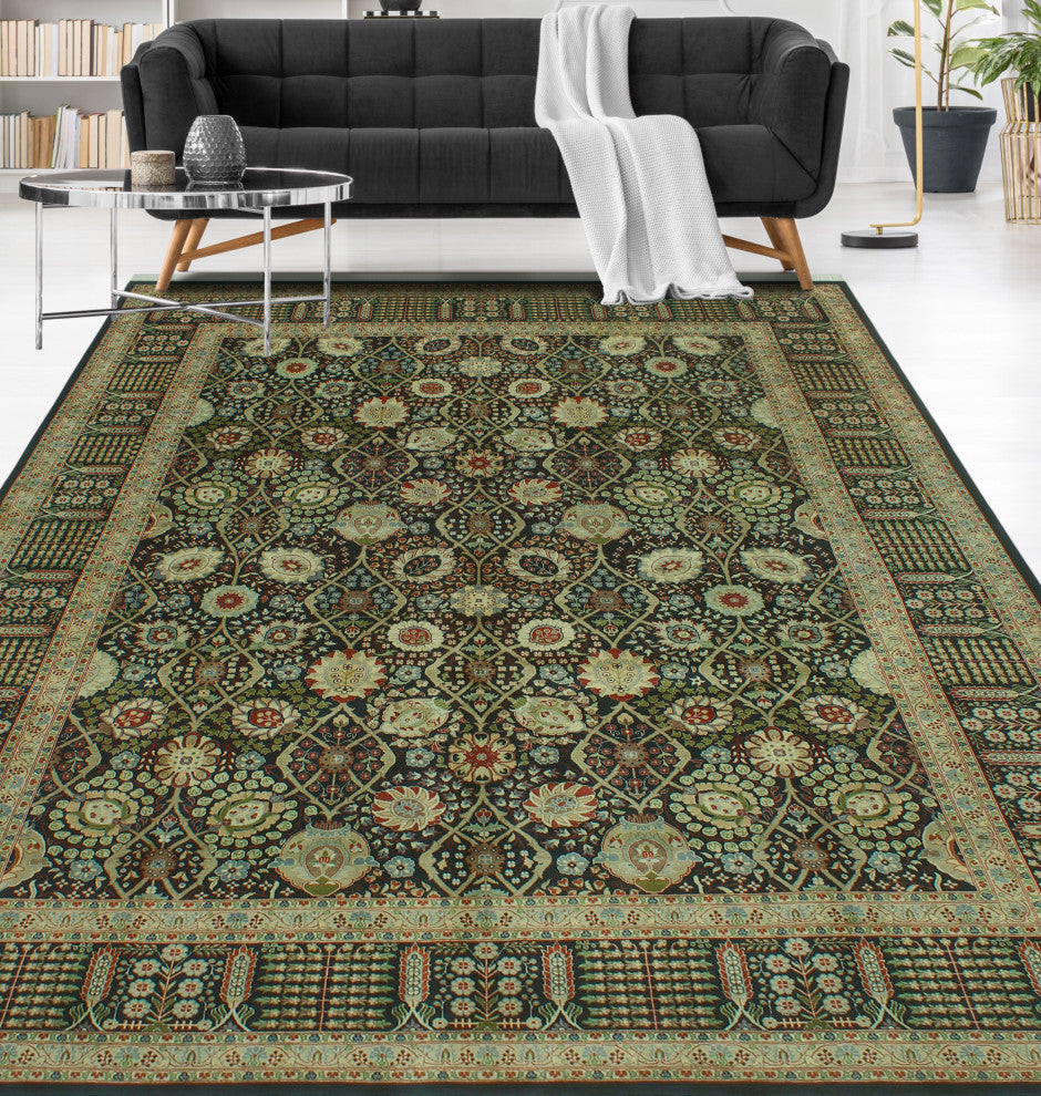 Pak-Persian Oswin Black/Gold Rug, 7'11x10'5