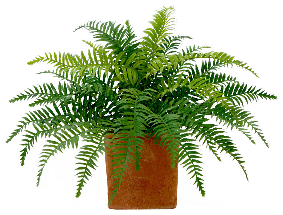 22in. Artificial Fern Plant in Decorative Planter