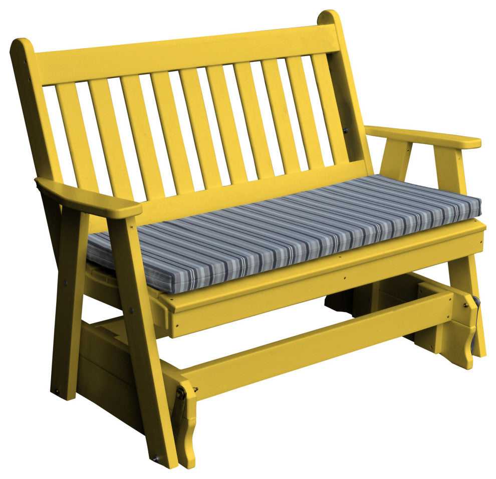 4'' Poly Traditional English Glider, Lemon Yellow