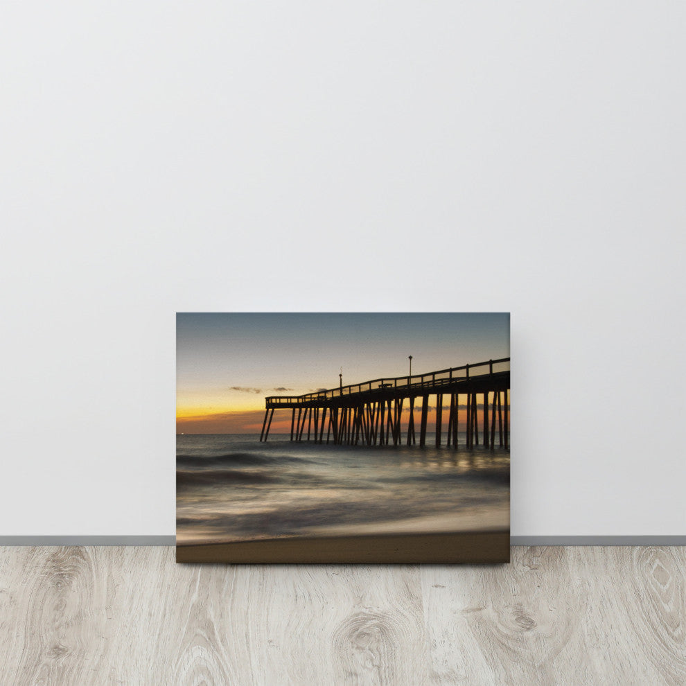 Motion of the Ocean Coastal Landscape Photo Canvas Wall Art Print, 12" X 16"