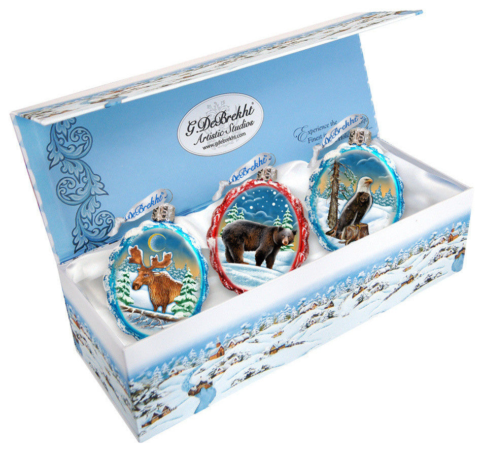 Wildlife, Set of 3 Ornament