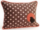 Pillow Decor - Bird Polka Dot Decorative Throw Pillow
