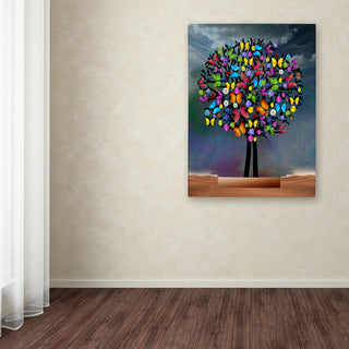 Mark Ashkenazi 'Tree New' Canvas Art, 19"x14"