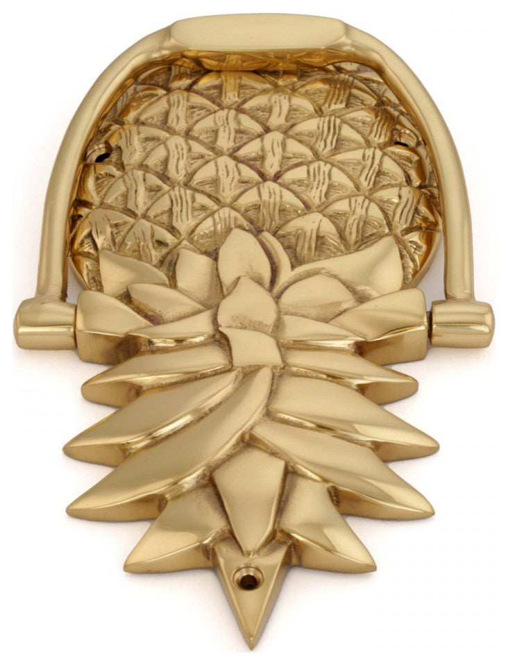 Vintage Brass Pineapple Door Knocker 8" H Decorative Gate Knockers