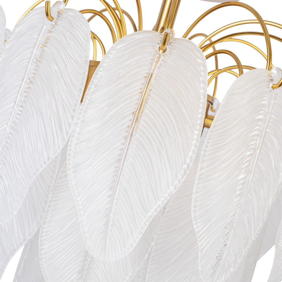 Alessia - Semi-Flush Mount - 4-Light - Brushed Brass