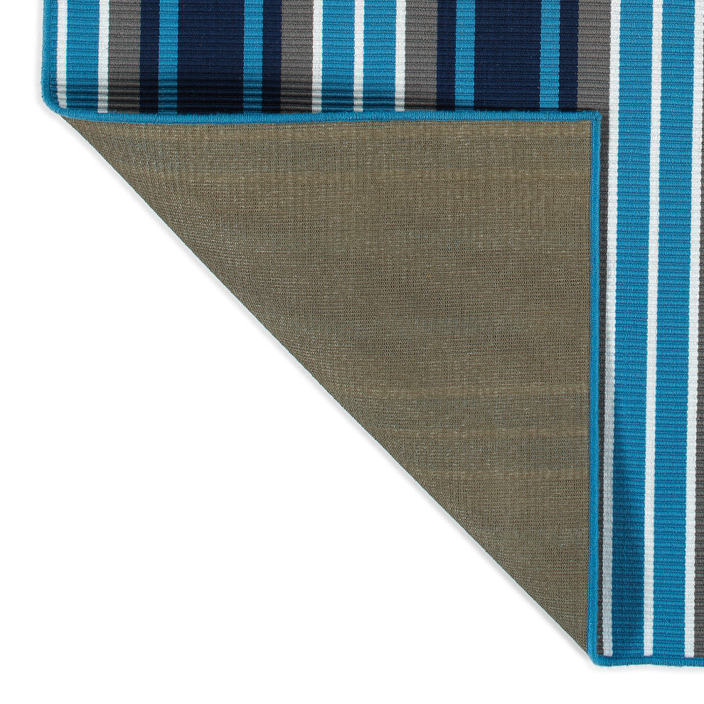 Voavah Blue 2' x 3' Rectangle Throw Rug