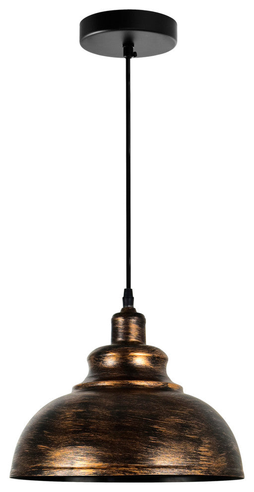 Vogel 1 Light Down Mini Pendant With Antique Copper Finish