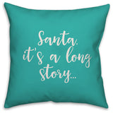 Love, Teal 18x18 Throw Pillow Cover