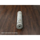 Goose Gray Karajeh Design Pure Wool Hand Knotted Wide Runner Rug 4'2"x9'10"