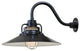 1-Light 18" Satin Black RLM Railroad Shade