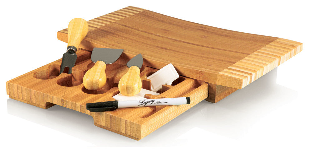Concavo Bamboo Board and Cheese Tools Set